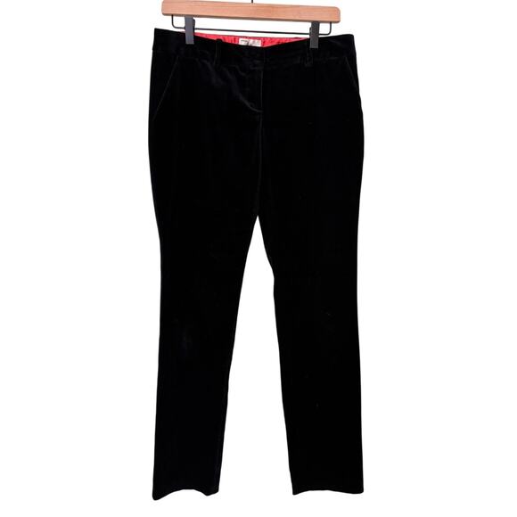Milly Black Velvet Pants Size 4 - Picture 1 of 9